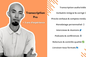 quickly transcribe your audio and video to french text