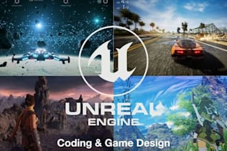 develop unreal engine game, ar,VR, metavarse experience