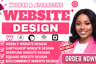 do weebly shopline shift4shop bigcommerce website design square online store