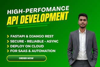 develop api using fastapi, django rest or flask