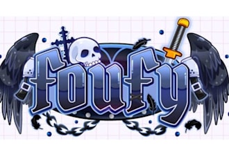 create a custom cute logo intro for twitch, kick, youtuber, or vtuber streamer