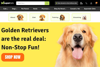 design pet shopify store pet store pet  dropshipping store pet website pet store