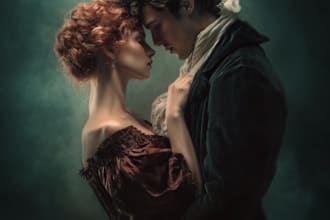 design erotica romance book cover or ebook cover