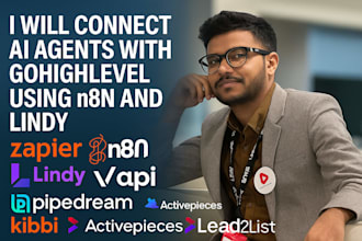 automate gohighlevel workflows using ai agents,n8n and lindy