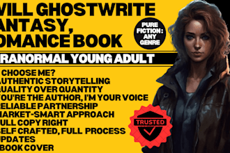 ghostwrite fantasy, romance book, paranormal young adult, fiction writer, fanfic