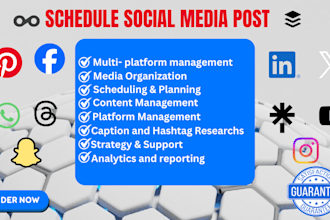 schedle post using buffer metricool hootsuite later loomly on social media post