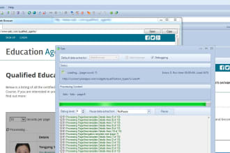 scrape extract record or listing from website using automated tools