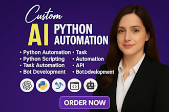 build python script selenium python task automation python bot API web scraping