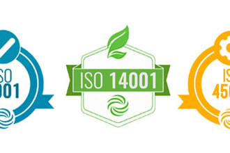 assist in iso 9001, 14001, 45001 audit ready documentation