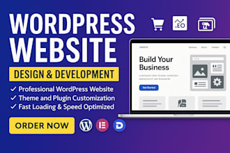 design and develop a professional wordpress website for you