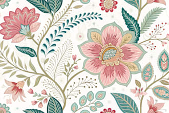 create seamless pattern, textile, floral patterns