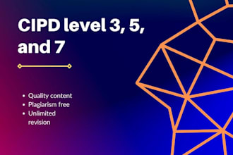 write and edit cipd assignments, reports, and HR projects