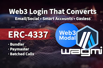 do erc 4337 smart account onboarding email,social login  paymaster setup