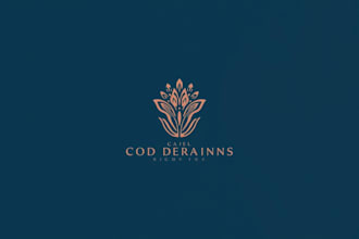 make premium botanical vintage logo design