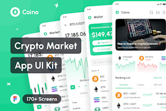 develop crypto exchanging app, crypto investment app, wallet app, neo bank app
