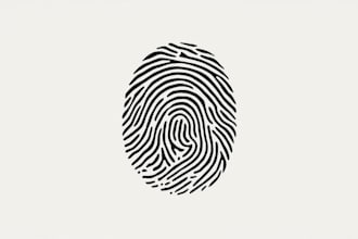 vector trace fingerprint for tattoo or jewelry engraver