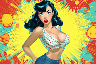 draw cute cartoon pinup art