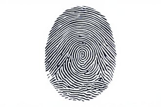 vector trace or digitalize your fingerprint