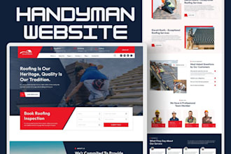 design construction website roofing website and contractor website on wordpress