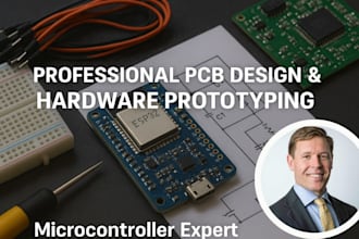 make hardware prototyping, pcb circuit design, schematic,esp32, arduino, stm32