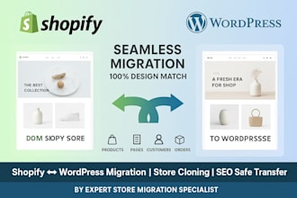migrate shopify to wordpress to shopify website cloning migration