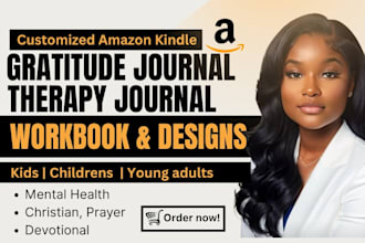 create minimalist gratitude journal, therapy journal, self care ebook worksheet