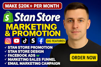 stan store marketing promotion stan store design setup etsy shop beacons ai