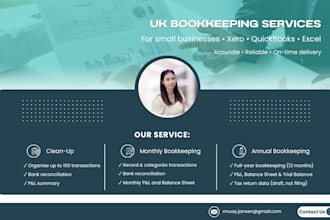 bookkeeping in xero or quickbooks for small businesses