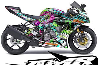 wrap decal design for your mx motorcycle wrap design and bike wraps design