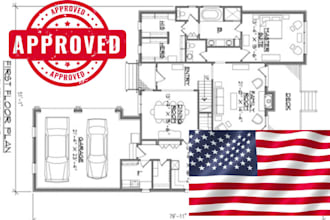 licensed review stamp michigan new york architectural structural mep drawing