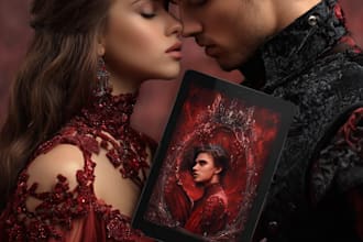 design a romance or erotica book cover