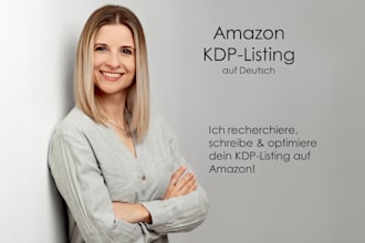 write and optimize your KDP listing