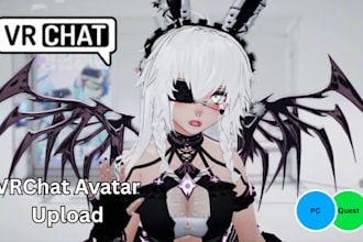 help you to upload your readymade avatar into vrchat