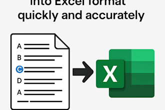 convert your mcqs text only into excel file xlsx or CSV