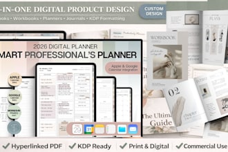 design training ebook guide workbook dog journal kdp hyperlinked digital planner