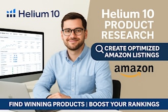 do helium 10 product research optimized amazon listings