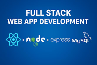 build full stack web app using react node and mysql