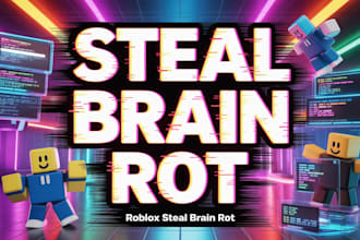 develop roblox game in steal a brain rot style, roblox game developer