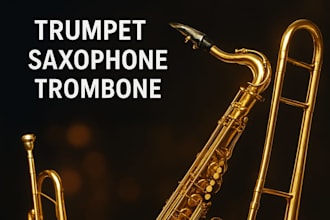 record pro brass horn section  trumpet saxophone trombone