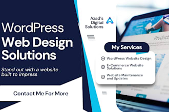 design and develop a professional wordpress website using elementor