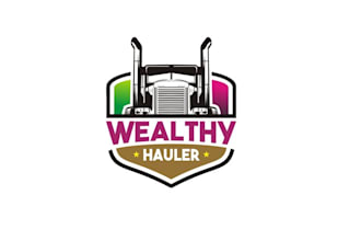 design awesome wealthy hauler logo