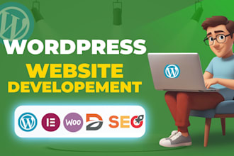 build minimalist wordpress website business, blog, e commerce website