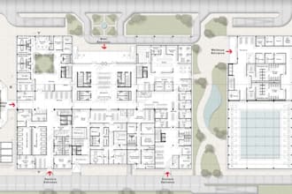 cgi 3d hospital design healthcare nursing room operating lab and reception
