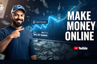 design high youtube thumbnail for finance, business, and money channels