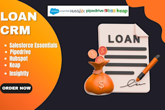 do loan CRM with salesforce essentials hubspot  pipedrive keap insightly zoho