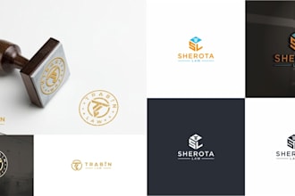 design law attorney legal law firm logo