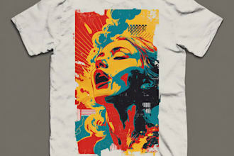 make vintage retro illustration for tshirt merch