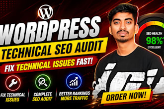 do technical SEO audit for wordpress website