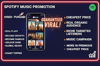 promote your hindi and punjabi songs on spotify go viral now