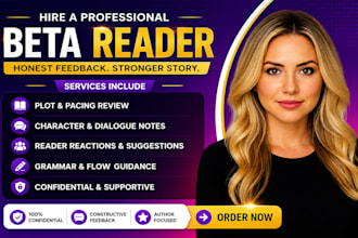 beta read paranormal romance, memoir or short story with detailed feedback